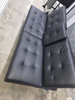Leather futon
