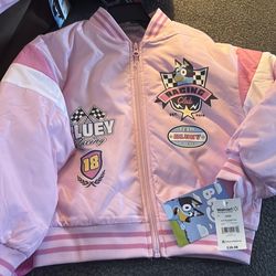 Pink Bluey Jacket Size 6/6, 7/8