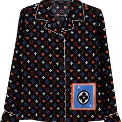 LOUIS VUITTON MONOGRAM PAJAMA SHIRT SIZE 36 11(contact info removed)