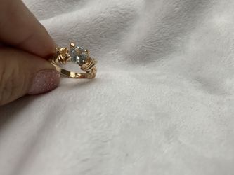 Crystal sparking ring size 8