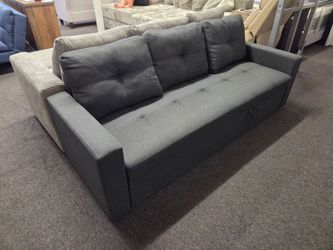 Sofa Pull Out Bed Dark Grey $399