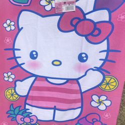 Pink Hello Kitty Beach Towel