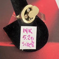 14K  Solid Gold Wedding Ring 5.2Gr Size 8