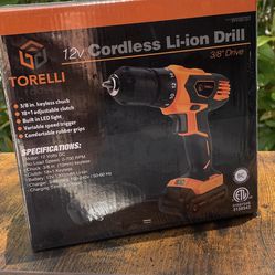 Torelli 12v Cordless Li-ion Drill