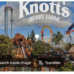 Knotts Berry Farm 4 tickets $220