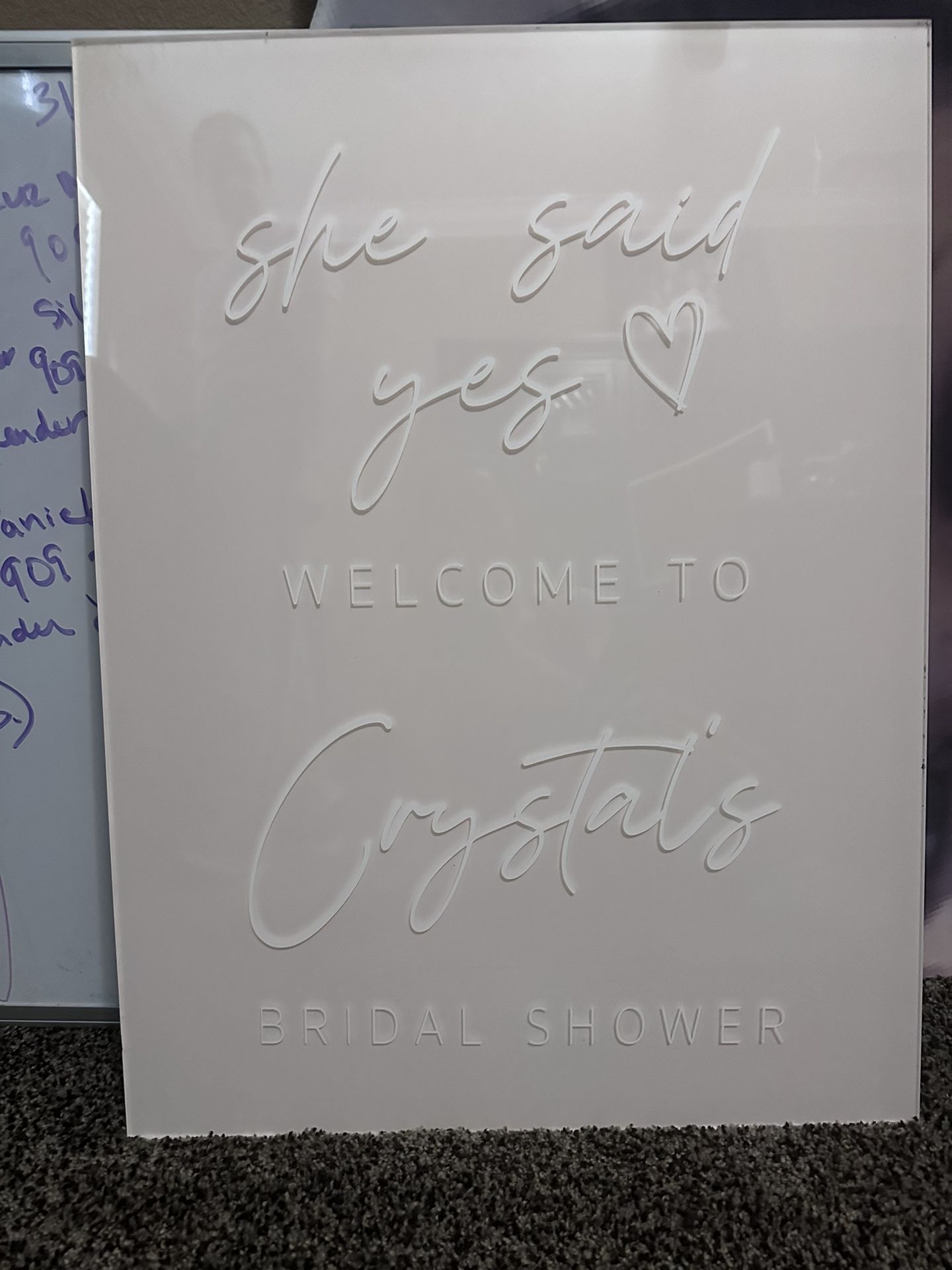 Bridal Shower Signage