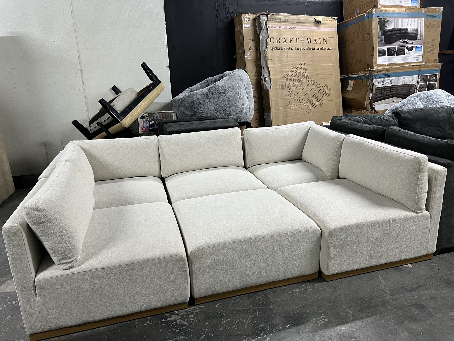 Henredon Murphy Fabric Modular Sectional