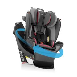 EVENFLO Revolve360 Extend All-In-One Rotating Car Seat with Quick Clean Cover (Rowe Pink)