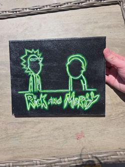Rick and Morty Wall art (Glow)