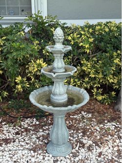 3 tier outdoor fountain