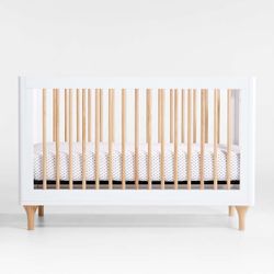 GENTLY USED Babyletto Lolly 3-in-1 Crib + Toddler Rail + Mattress