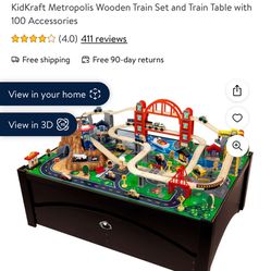 Kids Train Play Table 