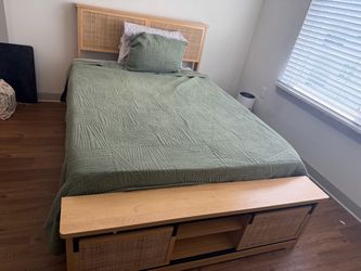 Full Bedroom Set- Bed Frame, Dresser, Mattress, Bedding – $700 (OBO)