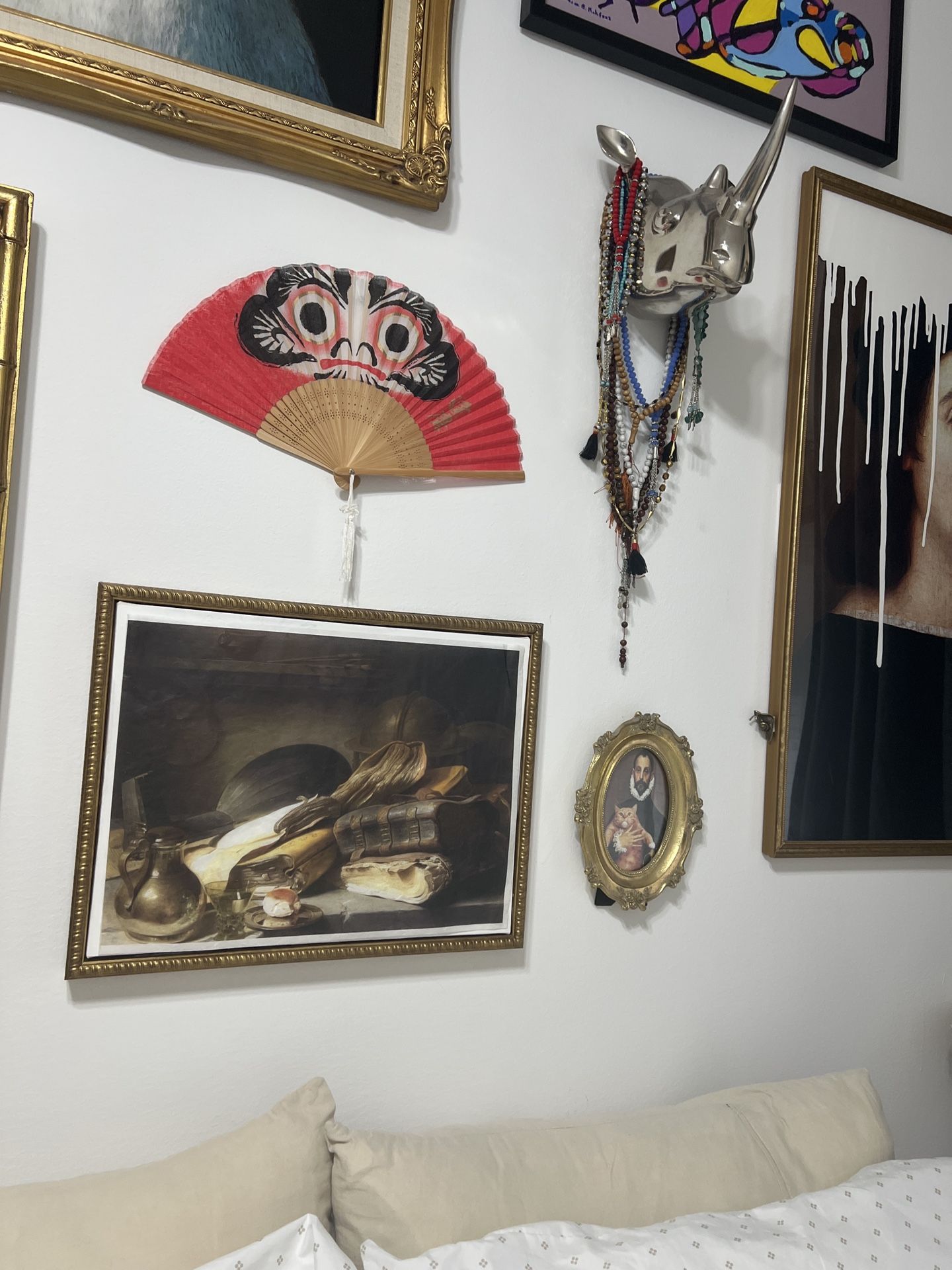Gold Ornate Frames and Art