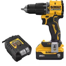 ATOMIC 20V Lithium-Ion Cordless 1/2 in. Hammer Drill Kit with 5.0 Ah Battery and Charger