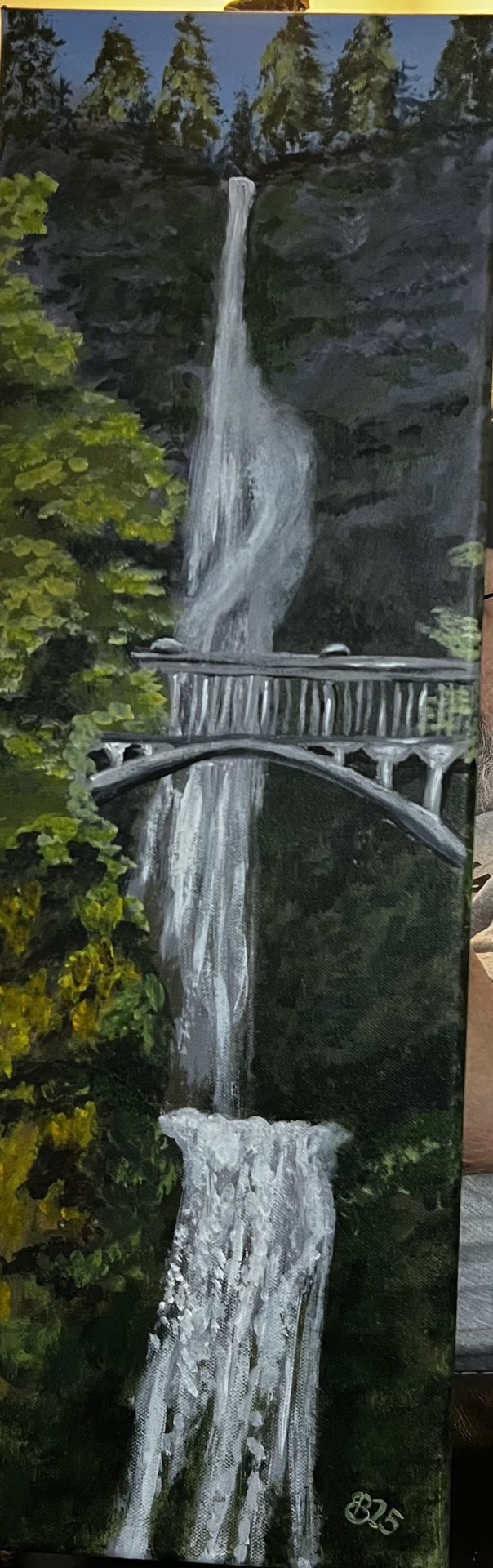 Painting Multnomah Falls