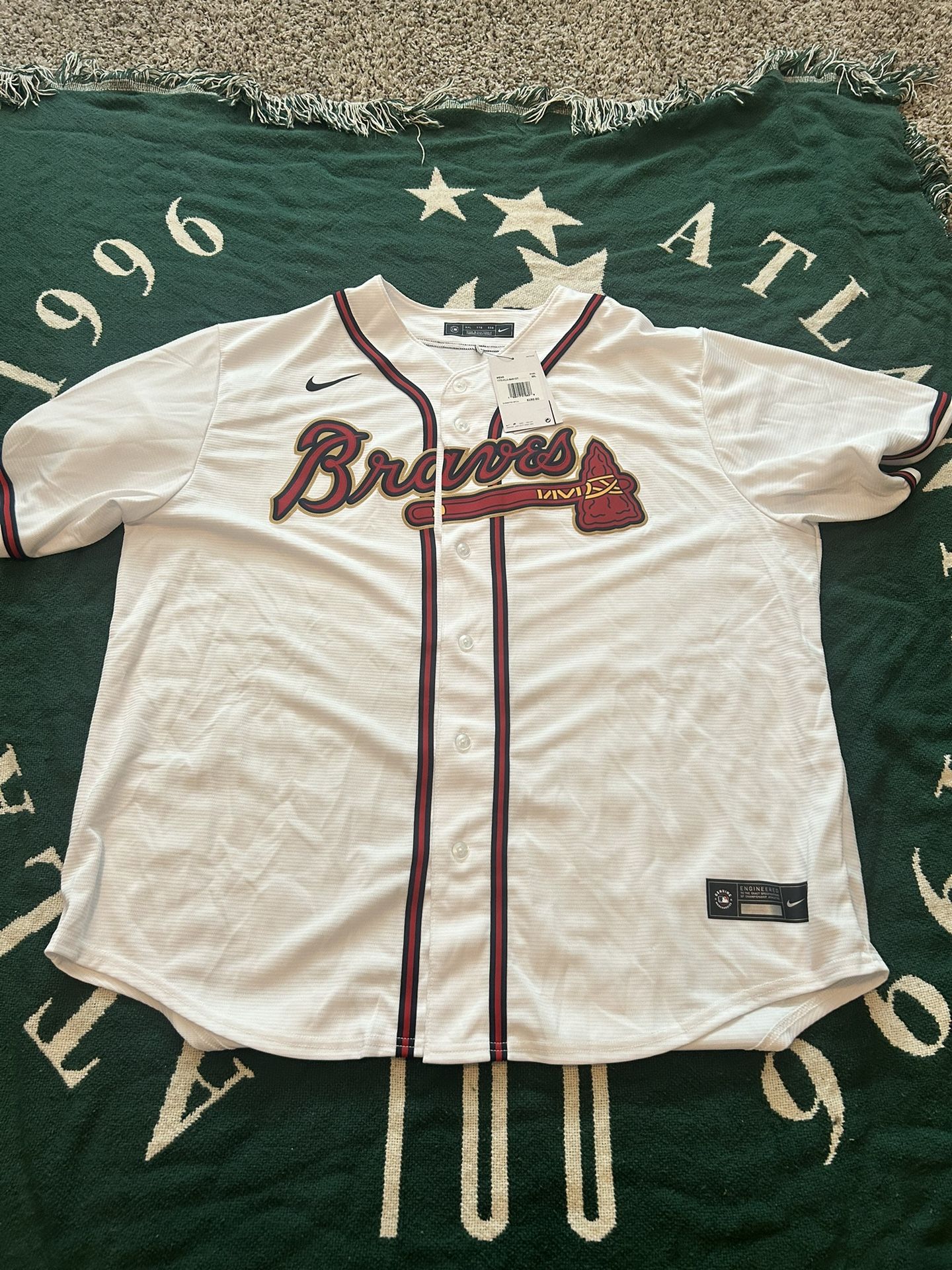 Brand New Nike Championship Braves Jersey