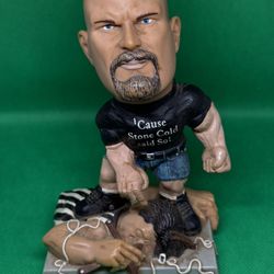Stone cold Steve austin  wwe wrestling figurine figure plastic statue