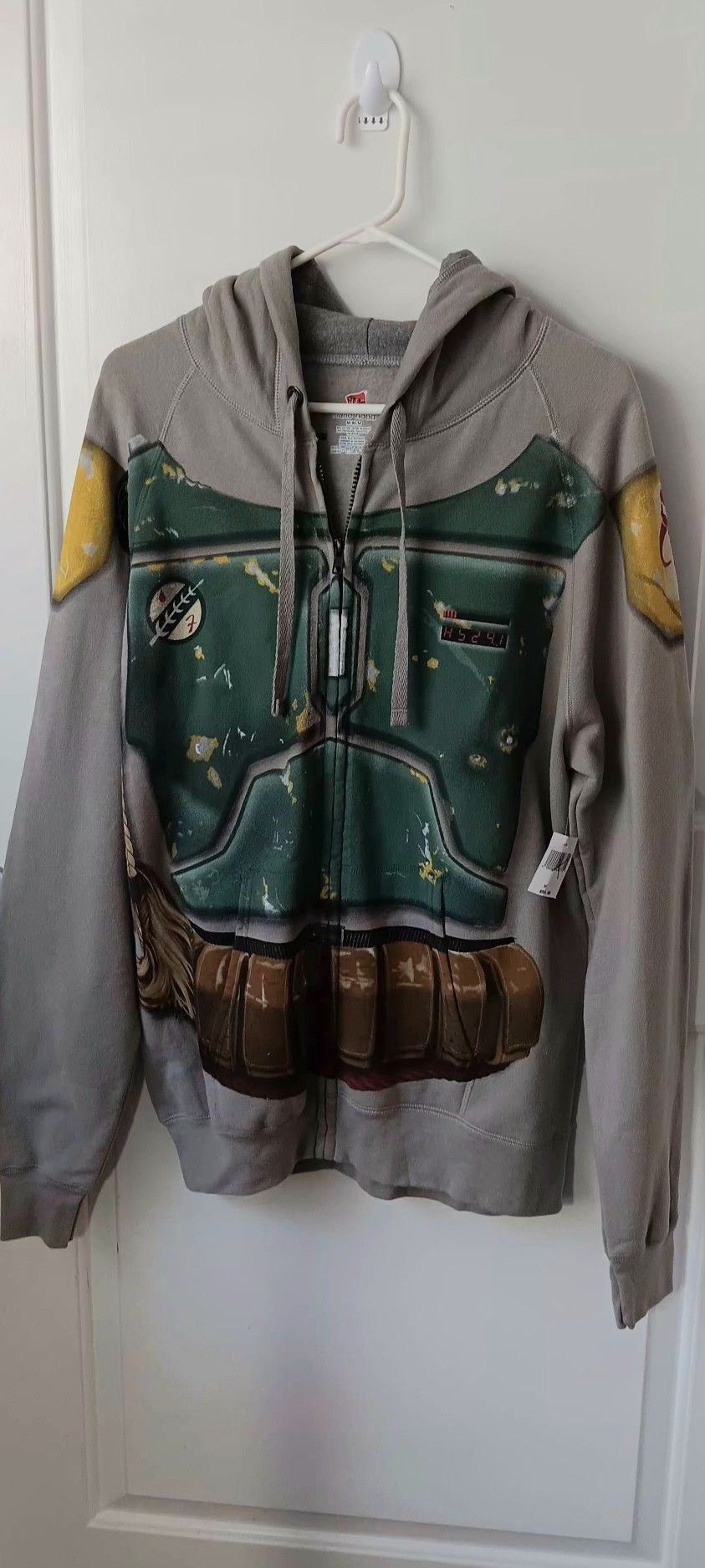 NWT Disney Parks Disney STAR WARS Nano Hood Mens Boba Fett Hoddie Size M/M/M