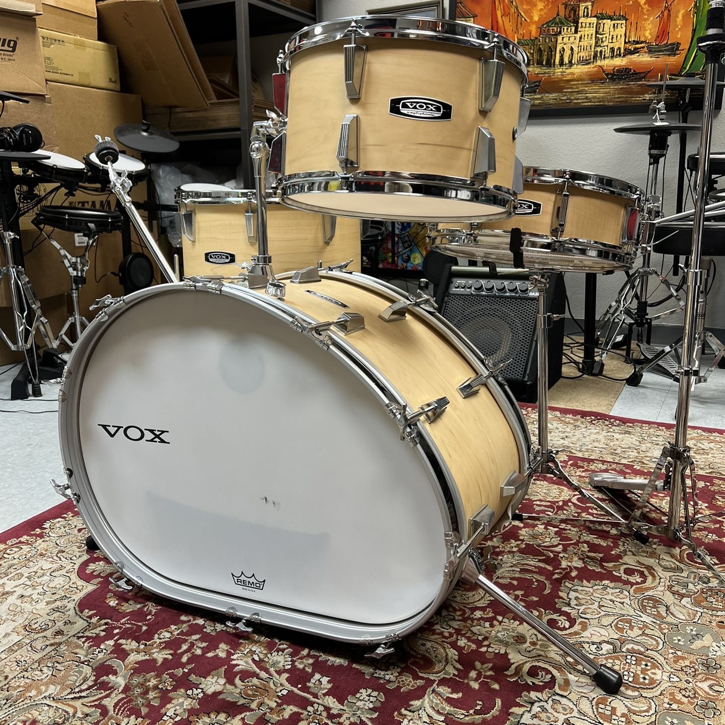 Vox Telstar Maple 4pc Drum Set With Hardware for Sale in Vista, CA