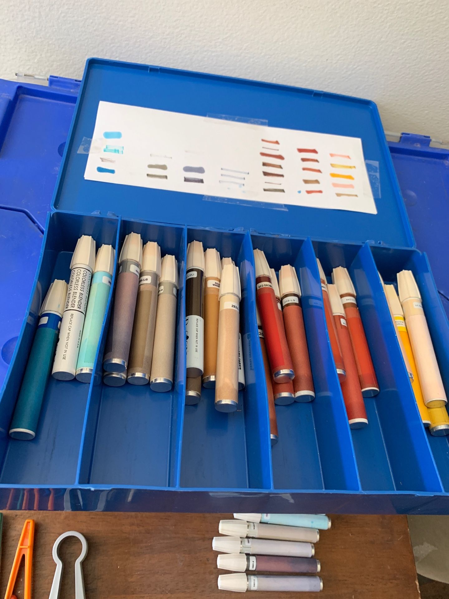 Eberhard Faber Vintage 1980s Design market set 25 markers ALL WORK plus case
