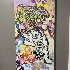 Tiger Graffiti Jungle Artwork (by Ben Allen)