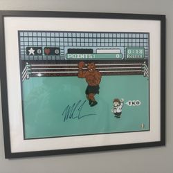 Autographed Mike Tyson Collectors Art