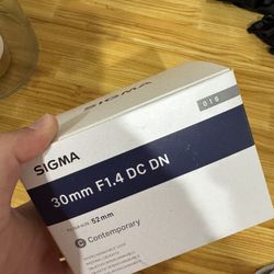 X Mount Fujifilm Sigma 30mm F1.4