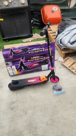 M8TRX Pink 12V Electric Scooter for Kids Ages 6-12, Powered E-Scooter with Speeds of 8 MPH