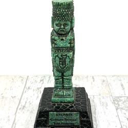 Vintage Atlante De Tula Mexican Warrior Figurine