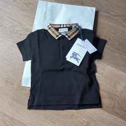 burberry kids collar shirt