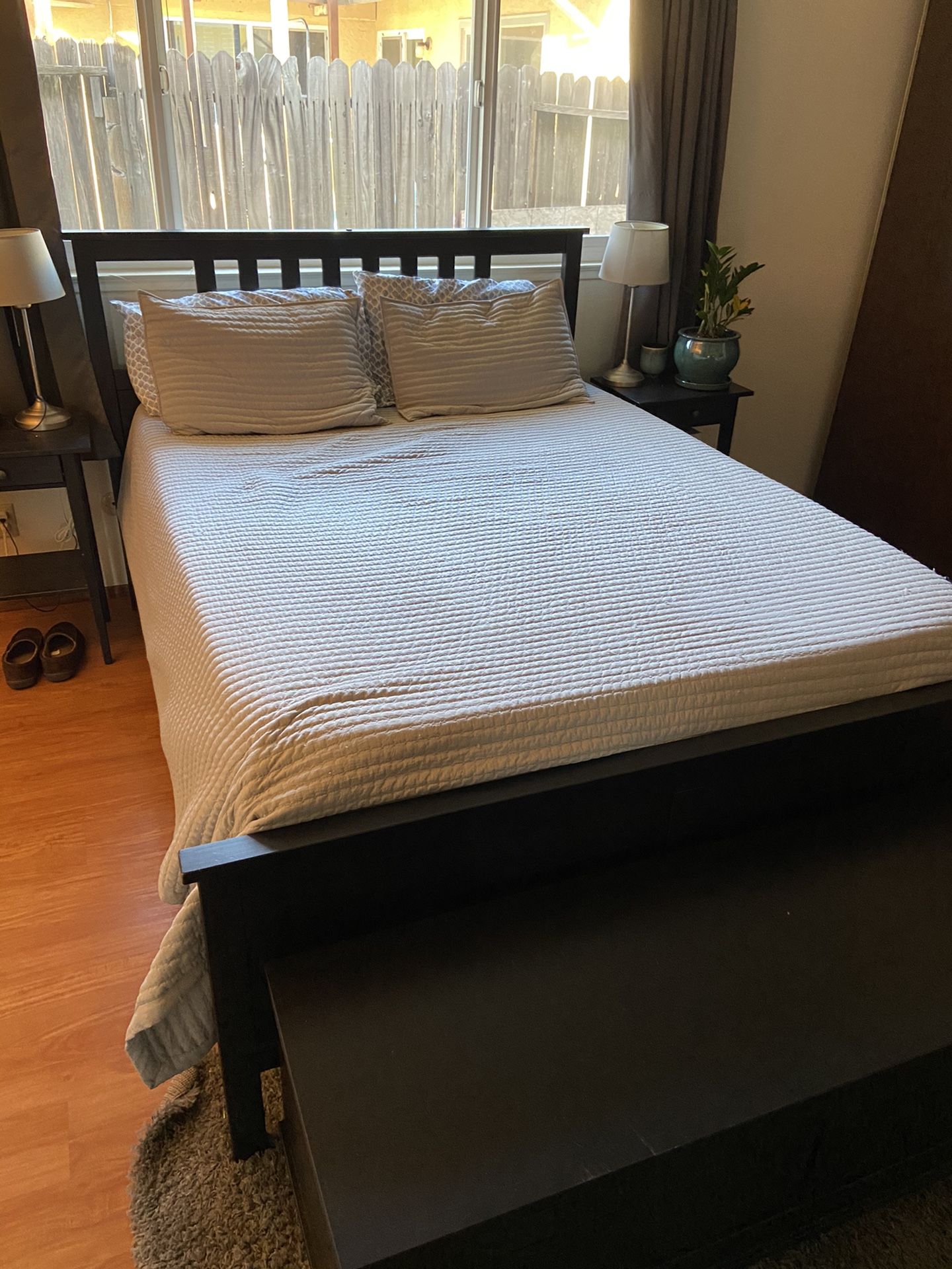 IKEA Queen size mattress and bed frame