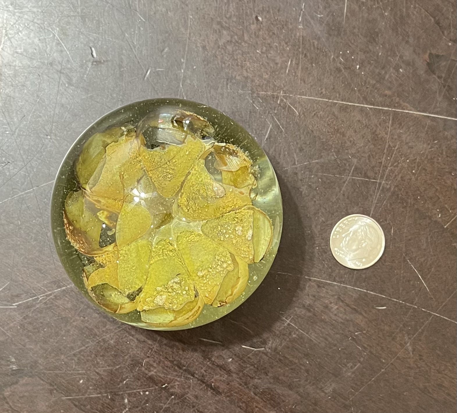 Glass Paperweight Orb