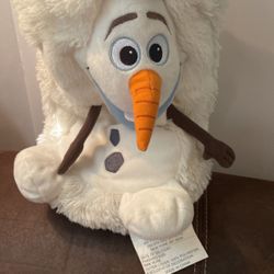 Disney Hideaway Pets Frozen Olaf Snowman Toy Plush 14" stuffed animal 