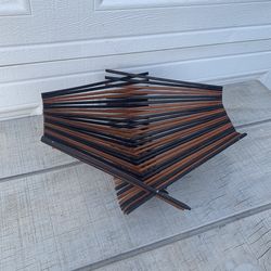 MCM Art Bowl Folding Chopstick Fruit Bowl Basket Modern Design Sleek Space Saver