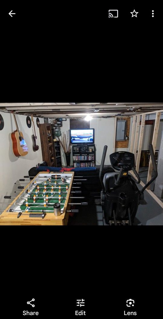 They don’t make them like this anymore! Classic vintage Sportcraft foosball table in almost perfect condition. Single keeper back row with banked co