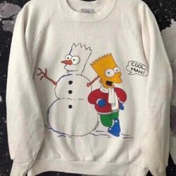 Bart Simpson Holiday Themed Sweatshirt 