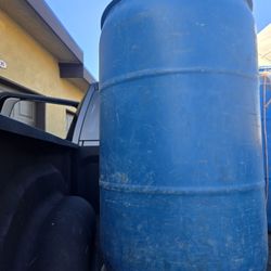 Blue Barrels For Horses Ranch Tools Etc