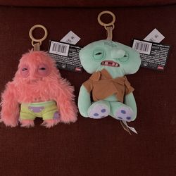 Fuggler Patrick and Squidward keyring
