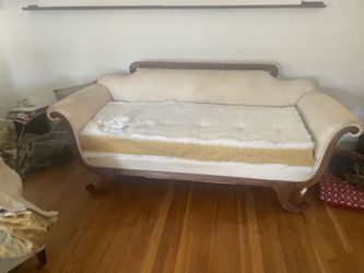 Vintage Mahogany Duncan Phyfe Sofa Sturdy