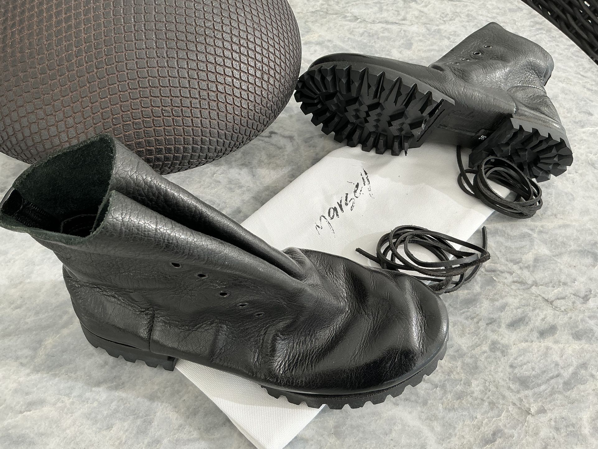 Marsell Woman’s Leather Ankle Boots - NEW