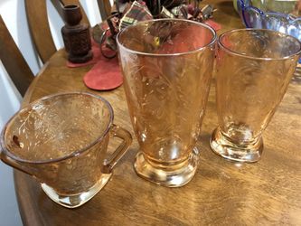 Carnival glass 3 piece lot