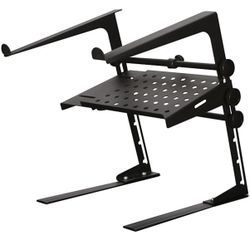 DR Pro DJ Laptop Stand and Shelf Bundle Black 