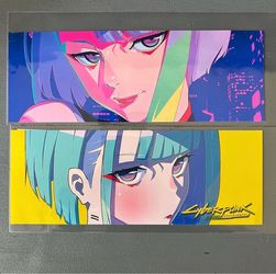 Cyberpunk Edgerunners Anime Slap Stickers Set of 2