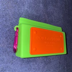 Dolce & Gabbana Neon Card Holder with Carabiner