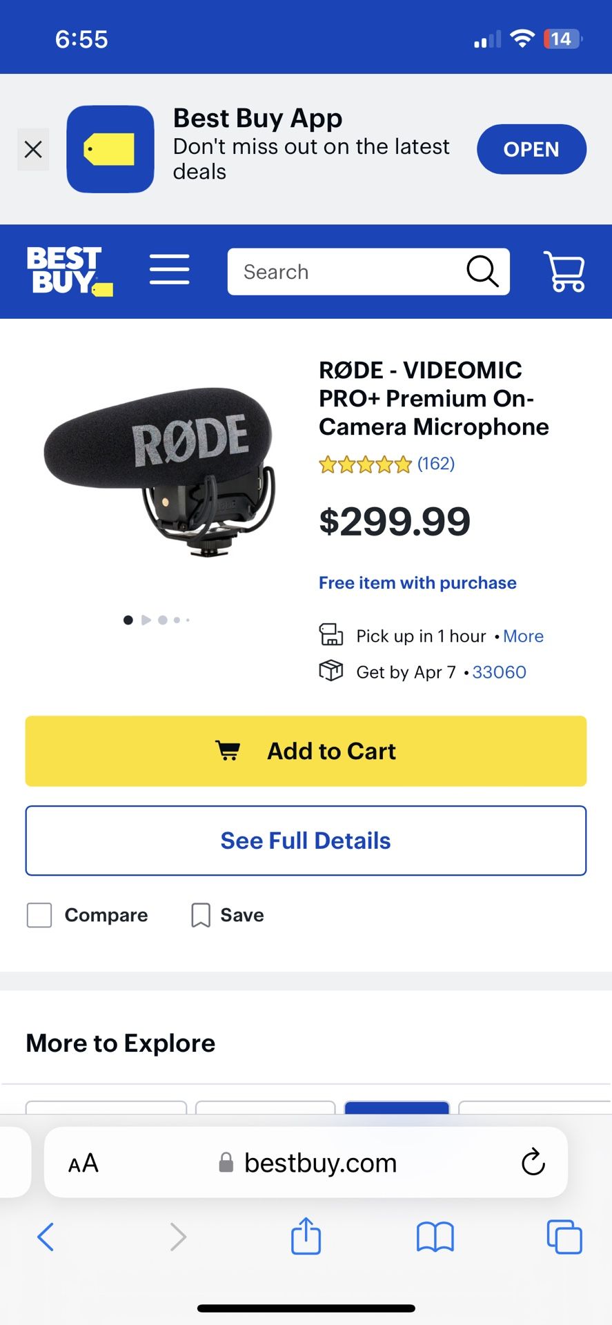 RØDE - VIDEOMIC PRO+ Premium On-Camera Microphone