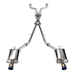 INVIDIA Q300 DUAL SINGLE LAYER TITANIUM TIP CAT-BACK EXHAUST - INFINITI G37 SEDAN / 07-08 G35 SEDAN