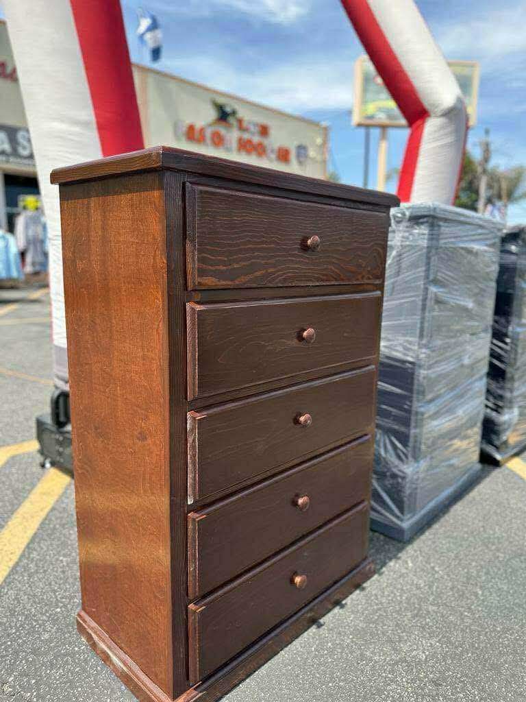 Dresser Pinewood 5-drawers