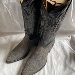 Vintage Tony Lama 6252 Shrunken Bull Shoulder Cowboy Boots Mens 10 EE NWOB