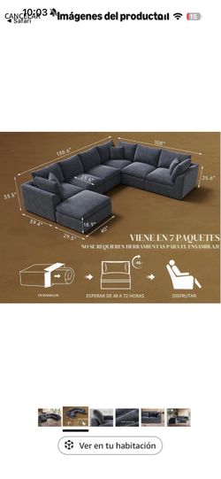 7 seater brand new sectional couch